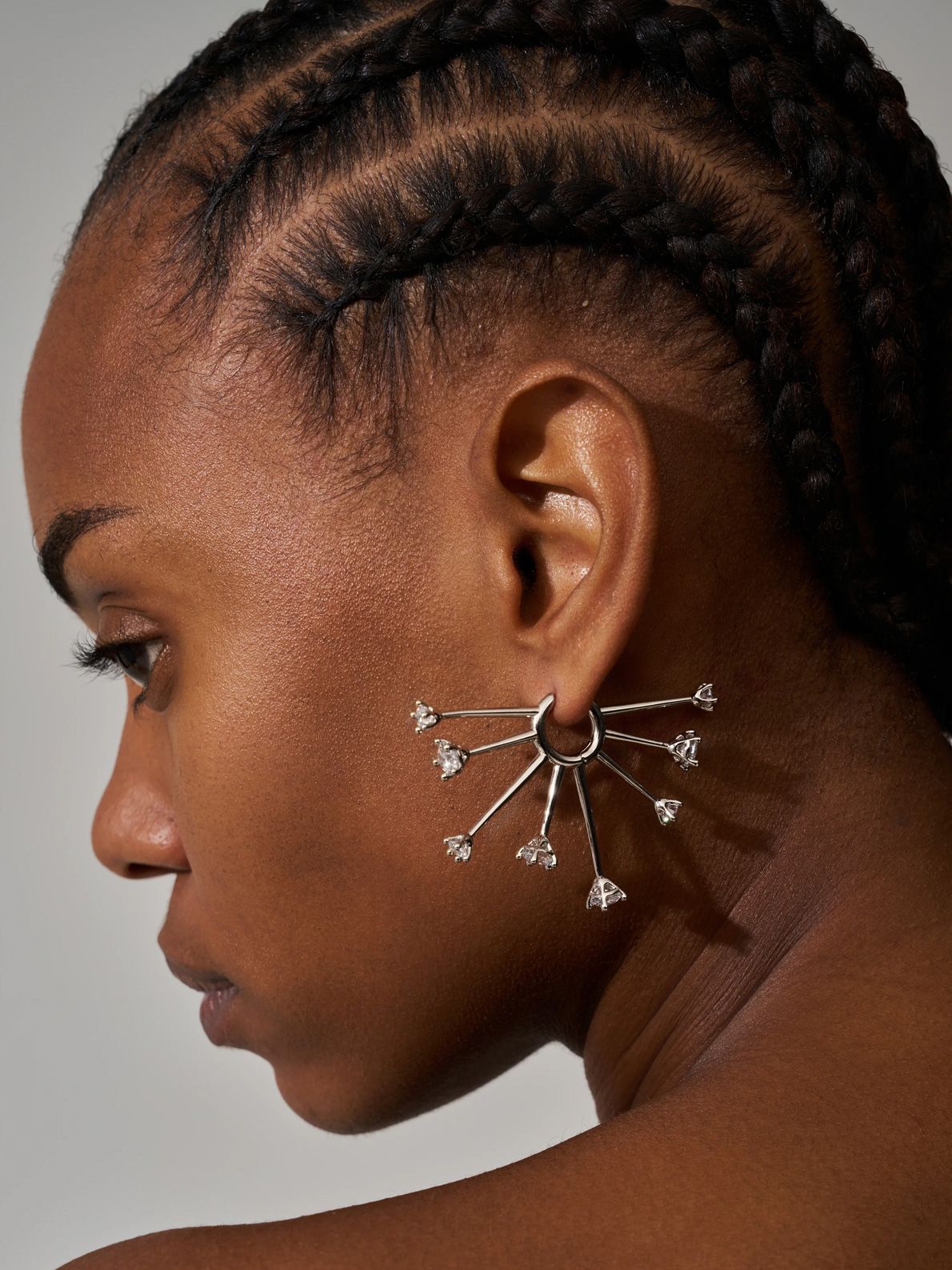 Silver kismet hoops PANCONESI