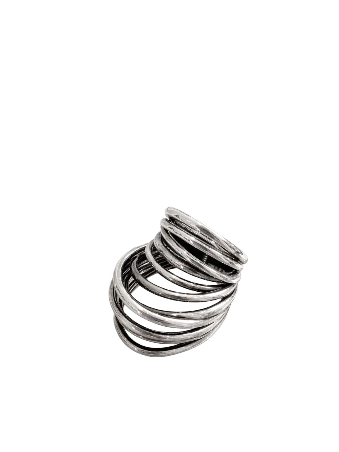 Silver orbit multi ring