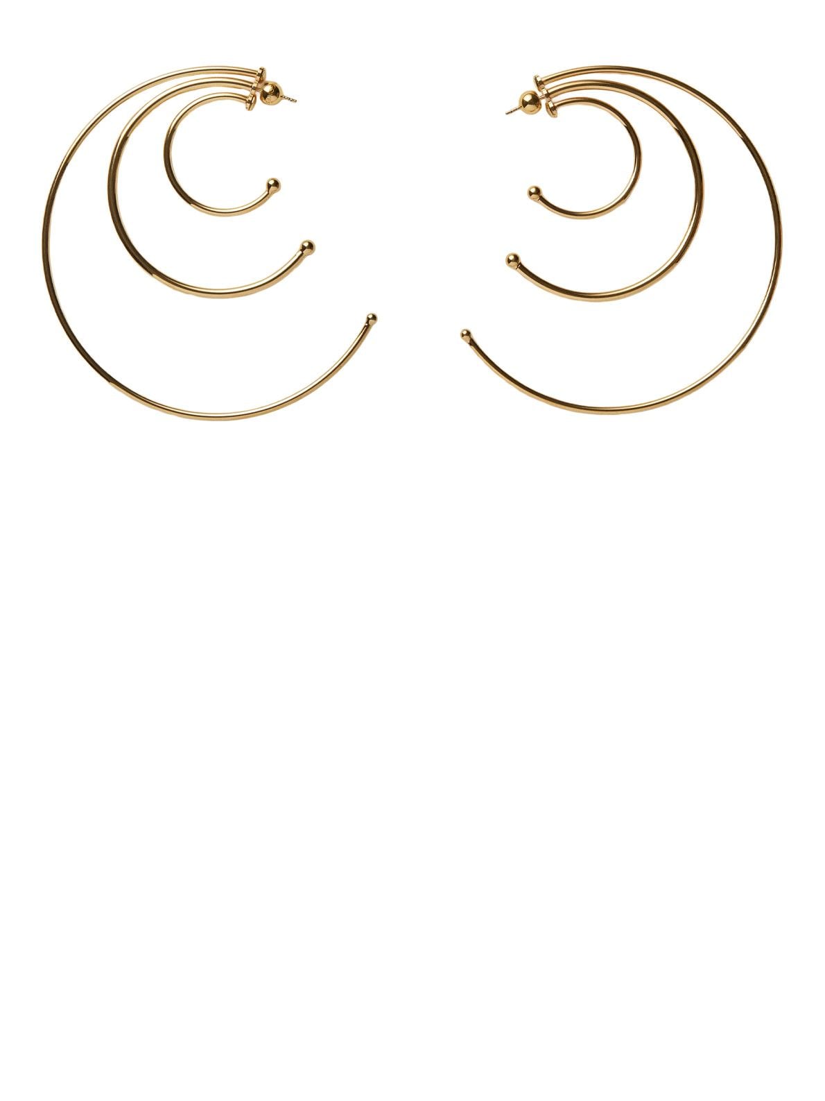 Gold hoops earrings