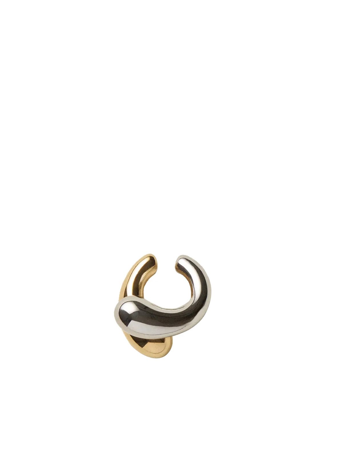 Orecchino da padiglione oro e argento