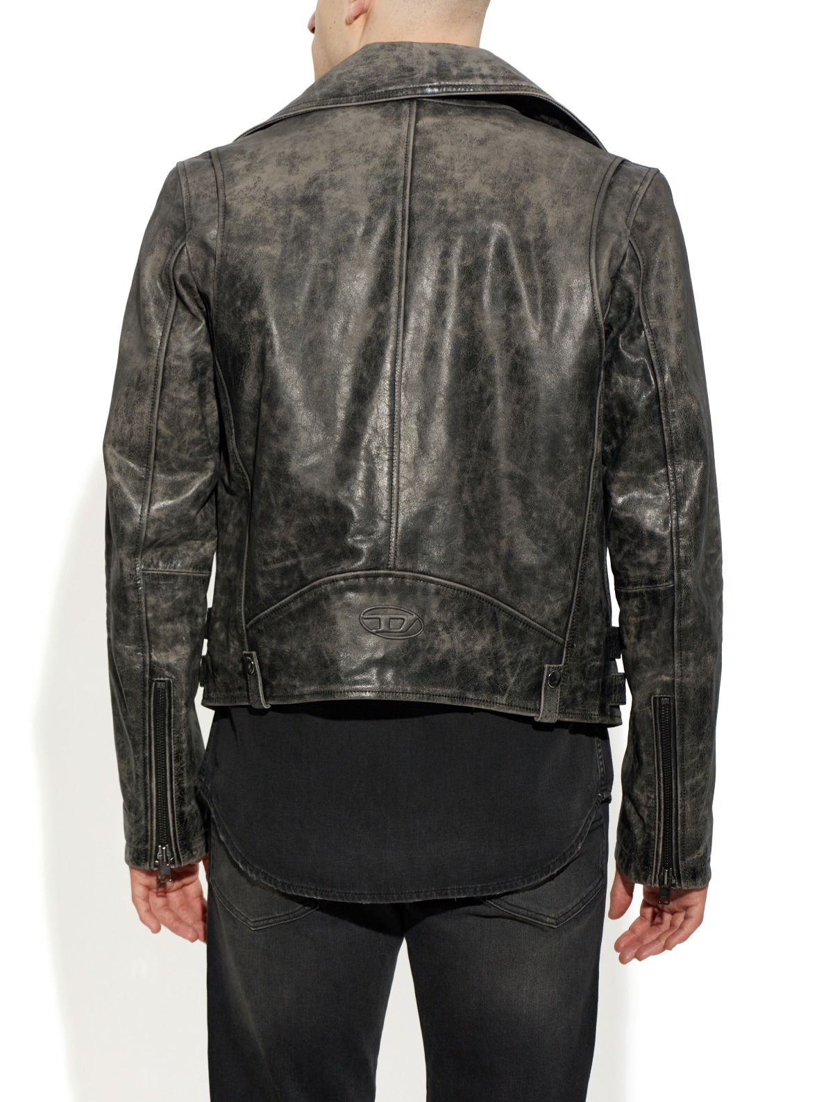 Black leather jacket DIESEL
