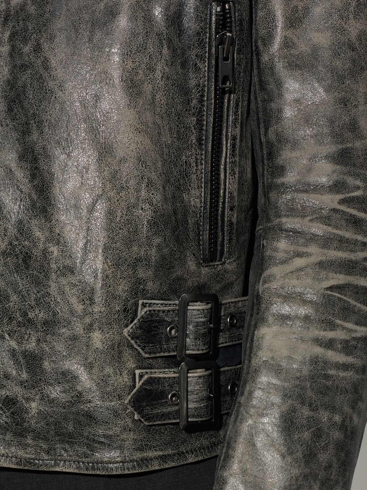 Black leather jacket DIESEL