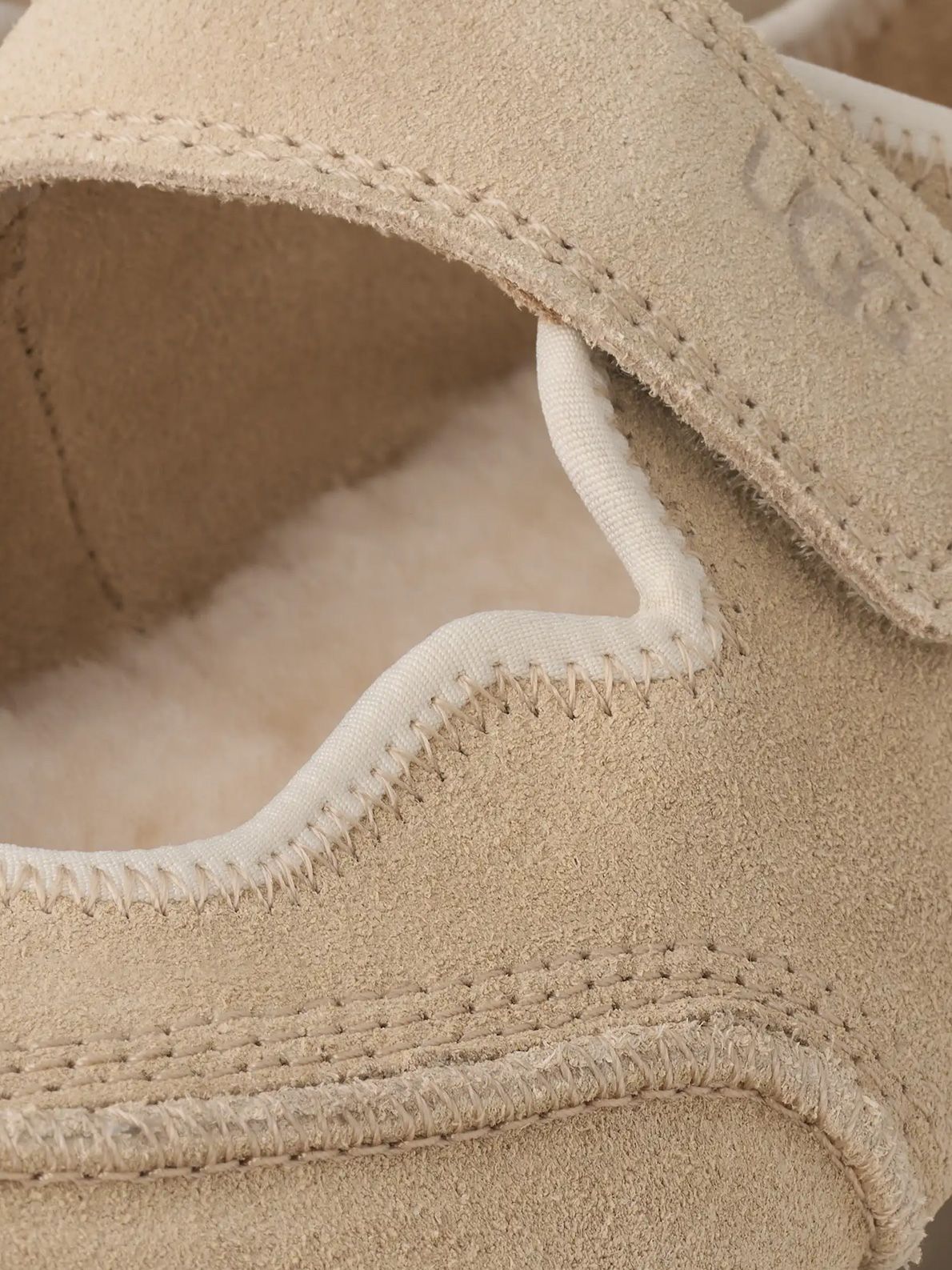 Beige quill mary jane ballerinas UGG