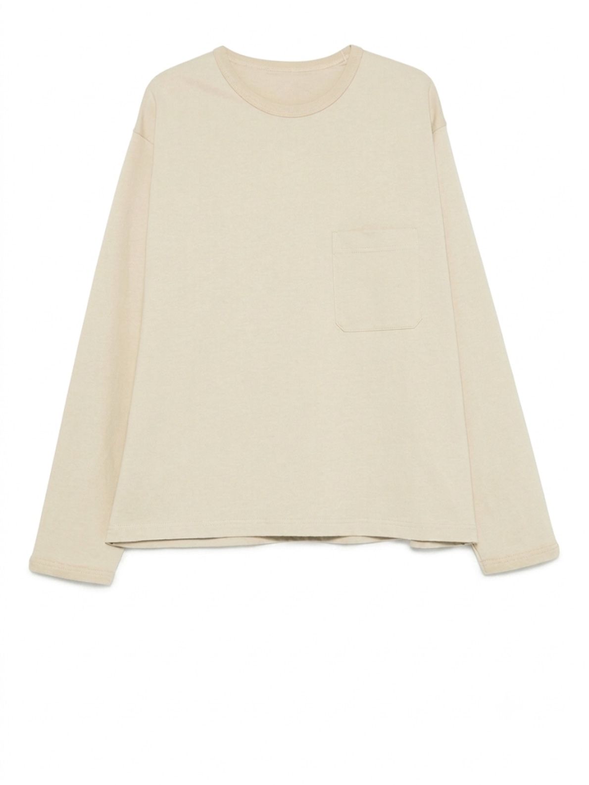 BOXY LONG SLEEVE TEE BEIGE