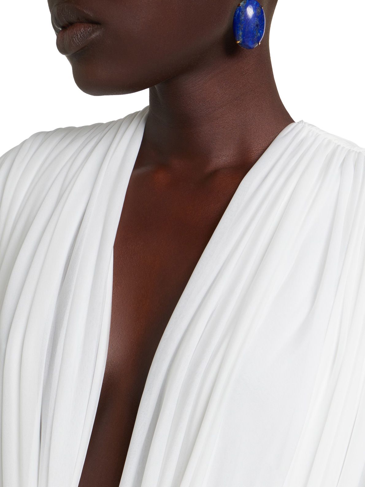 White ripple drape mini dress CHRISTOPHER ESBER