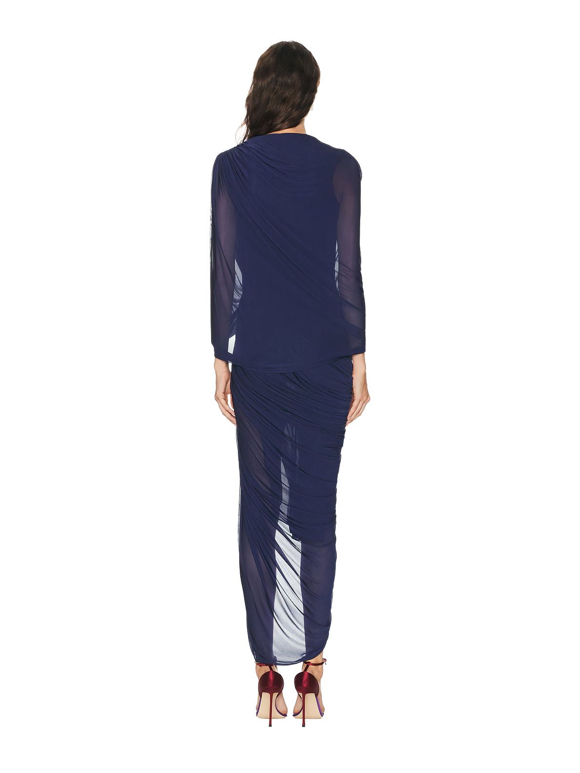 Ink helix crystal draped dress CHRISTOPHER ESBER
