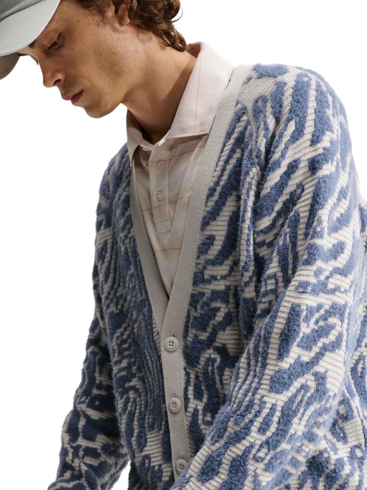 Cardigan white-blue NIKE