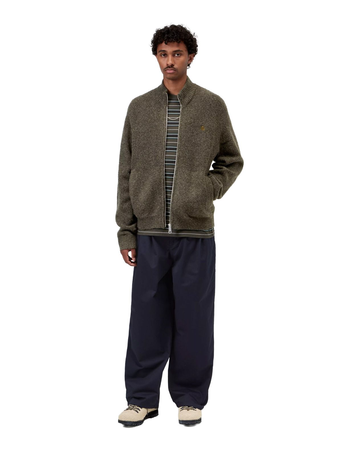 Giacca in maglia verde CARHARTT WIP