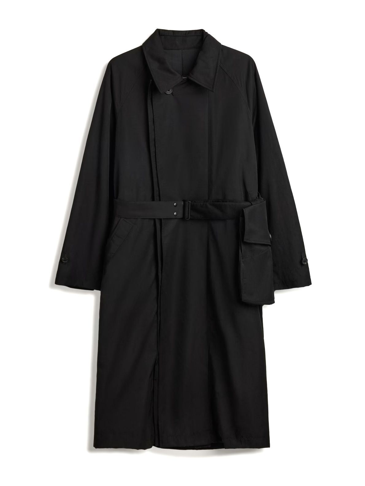 Cappotto di nylon nero