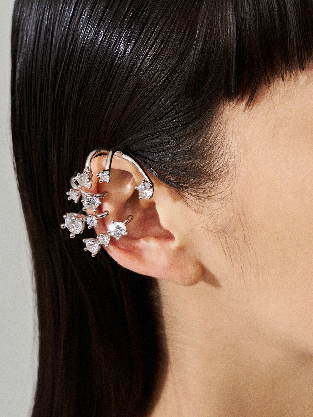 Silver kismet ear cuff PANCONESI