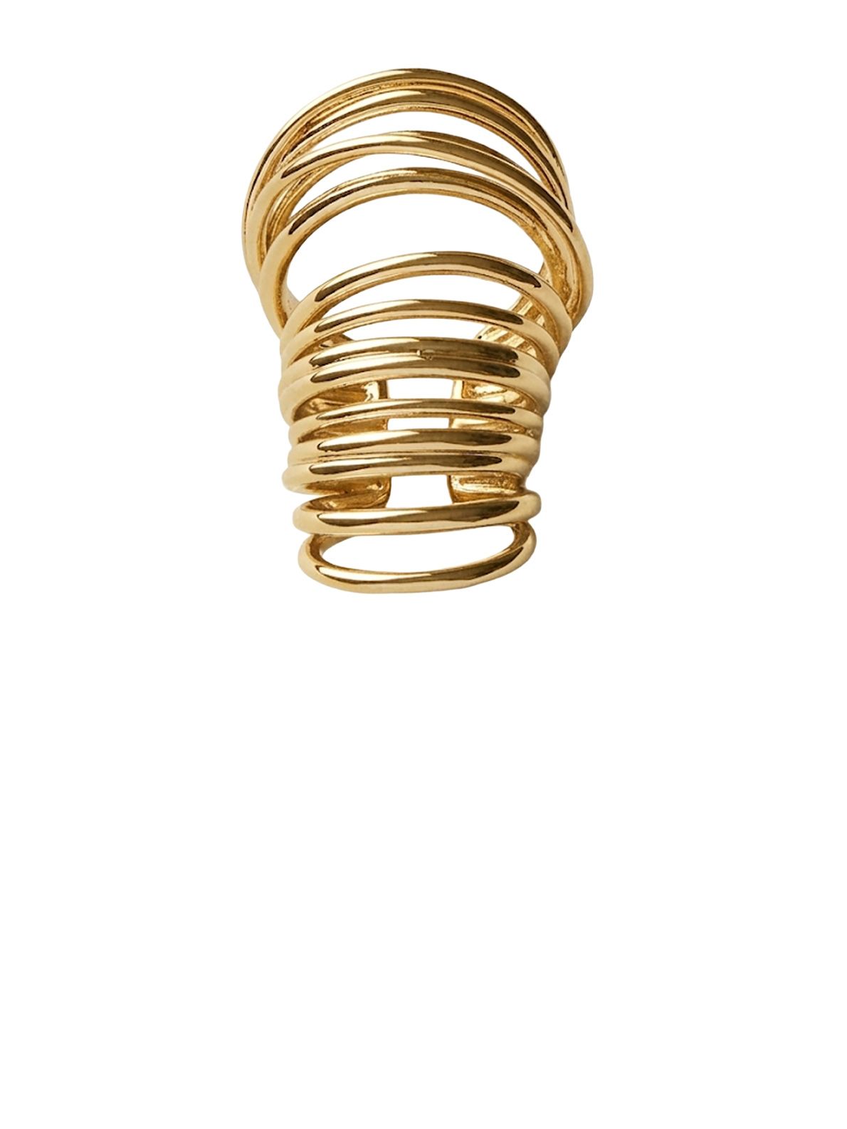 Gold orbit multi ear cuff