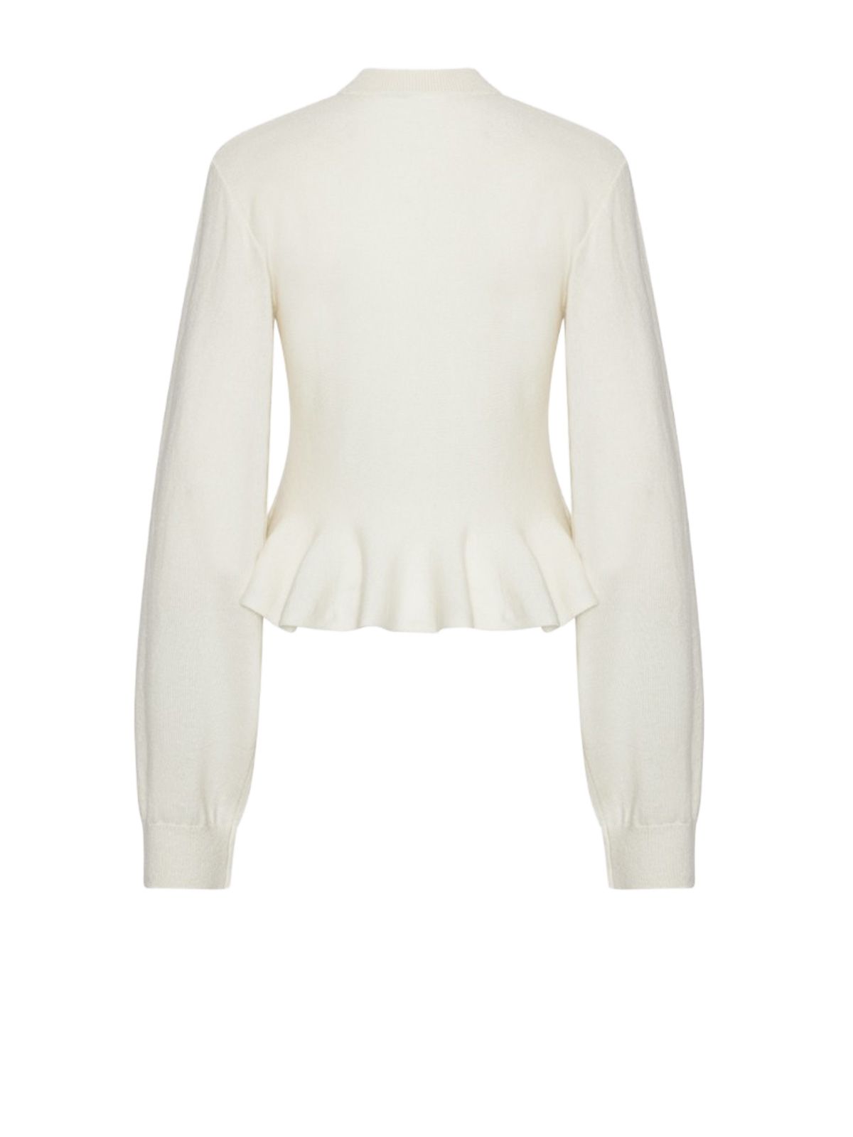 Cardigan in maglia bianco ROTATE