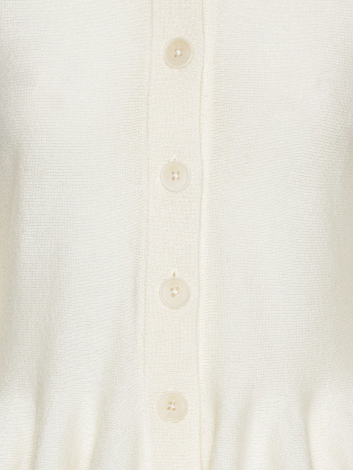 Cardigan in maglia bianco ROTATE
