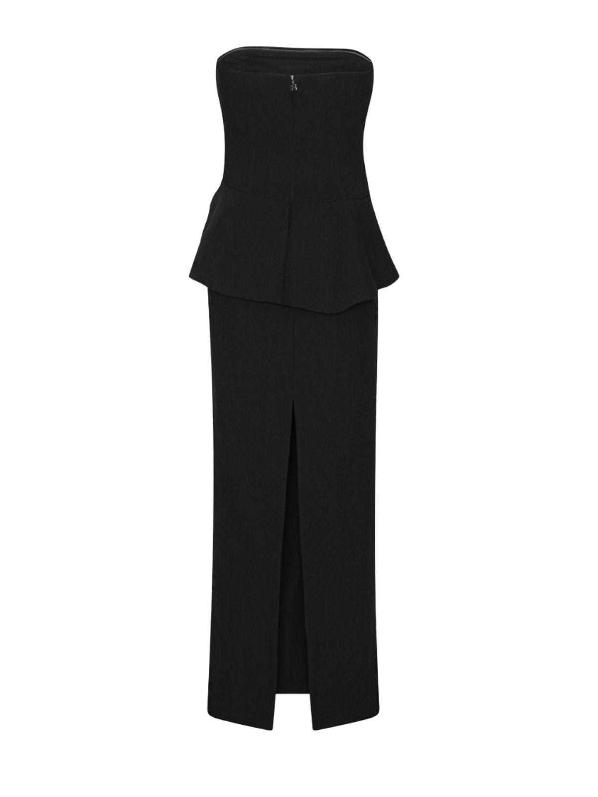 Black long flower strapless dress ROTATE
