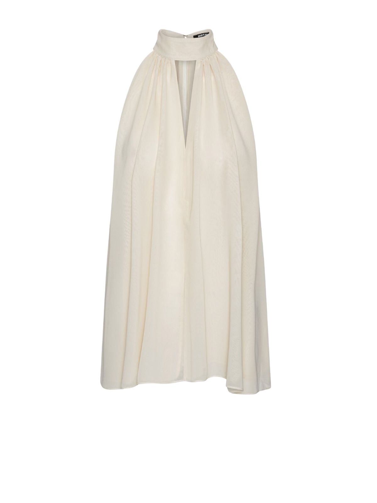 White halterneck bow top