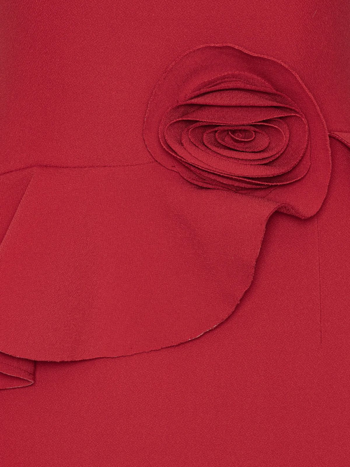 Abito senza spalle rosso ROTATE