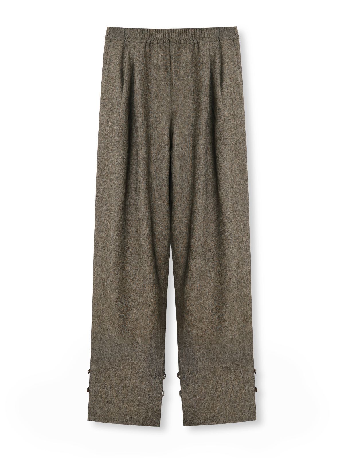 Pantaloni larghi marroni