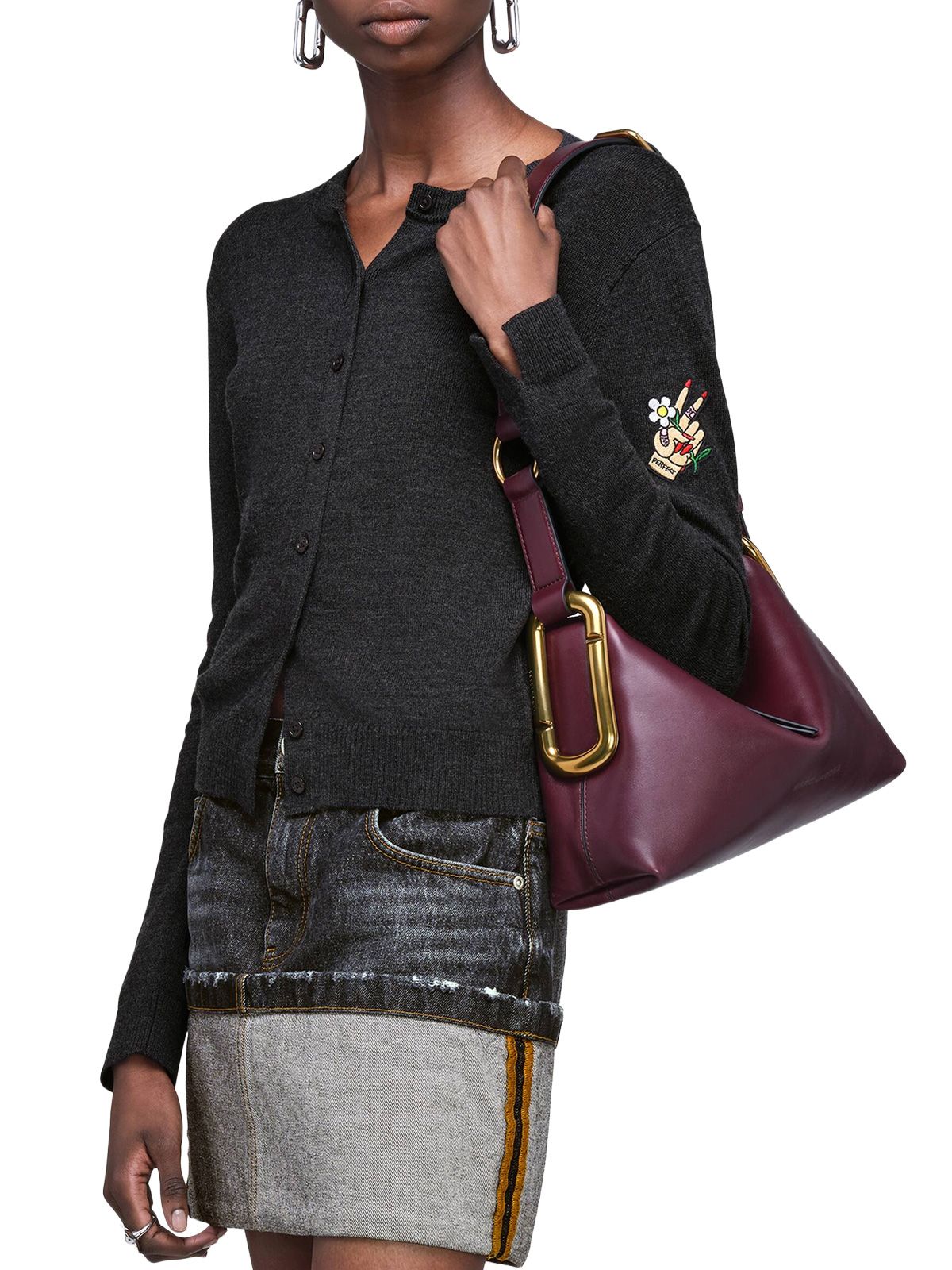 Borsa a spalla bordeaux MARC JACOBS