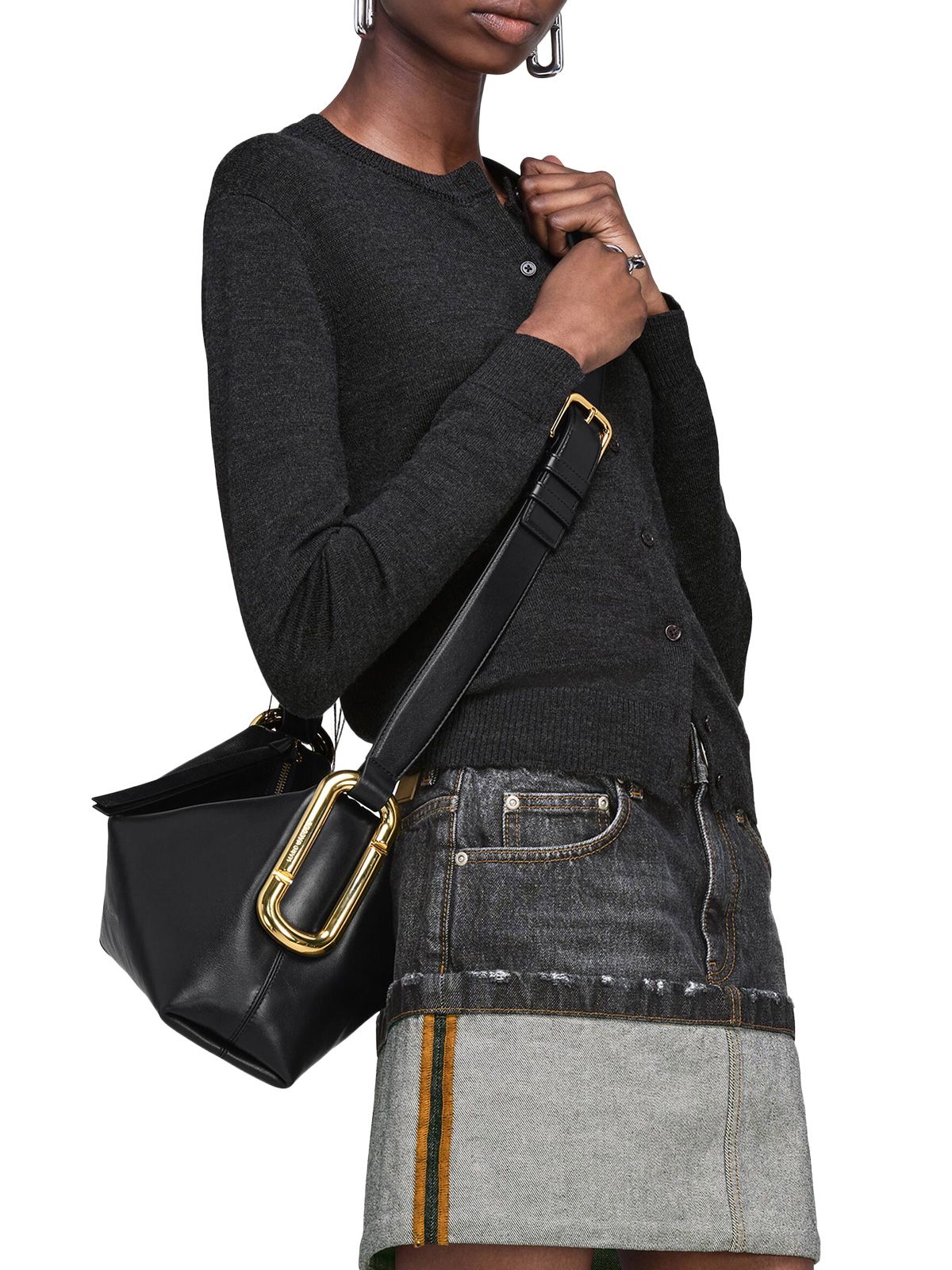 Borsa a spalla nera MARC JACOBS