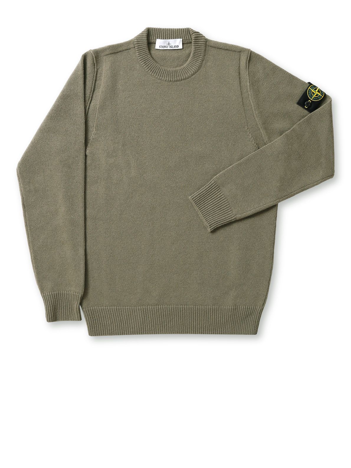 Felpa a girocollo verde STONE ISLAND