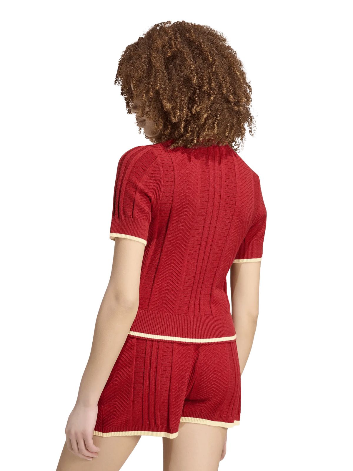 Polo rossa a manica corta ADIDAS ORIGINALS