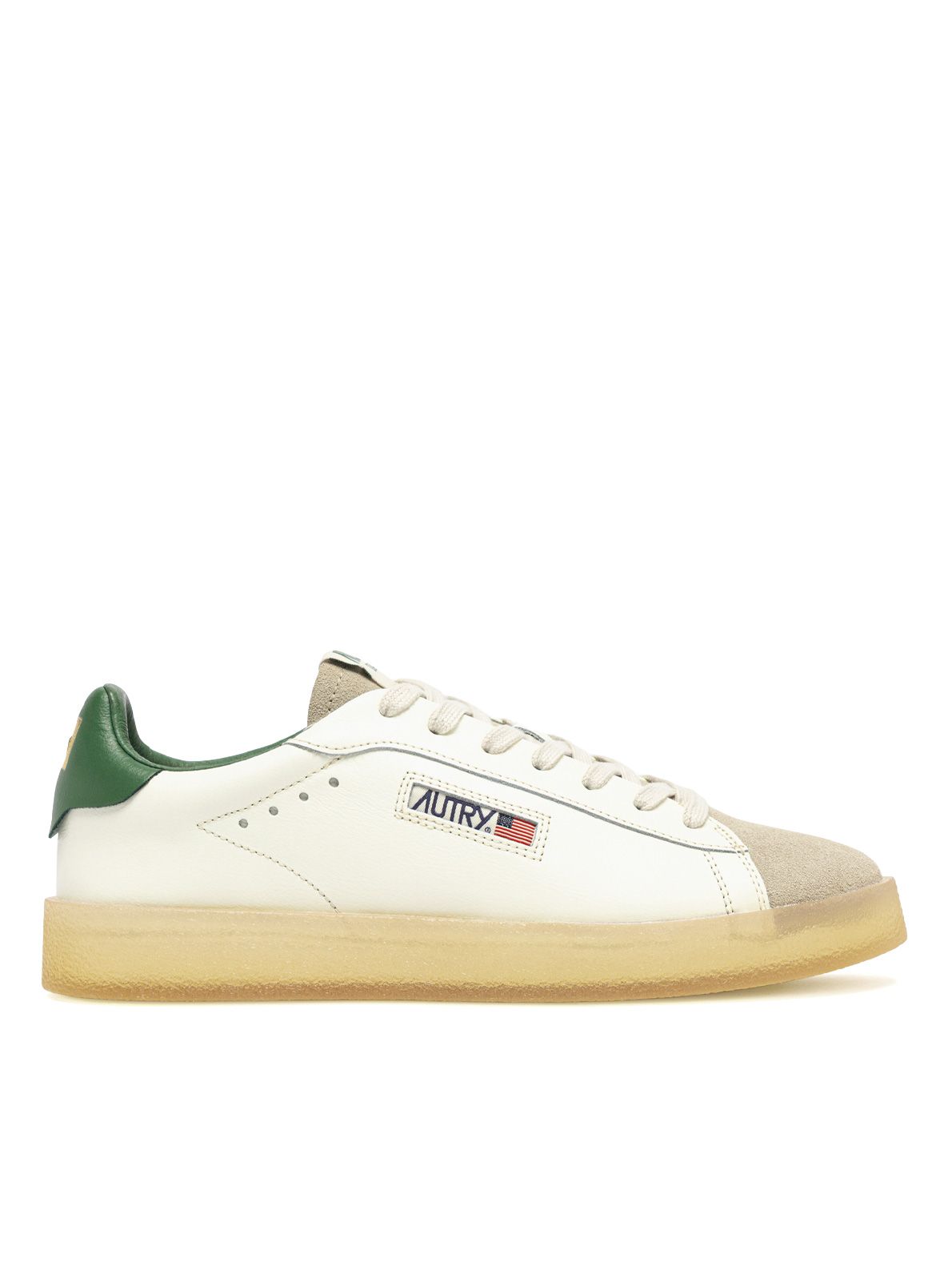 White green sneakers dallas low AUTRY