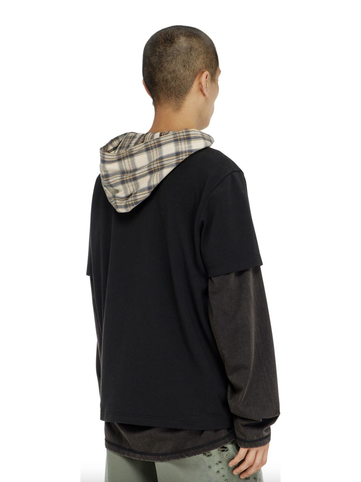 Maglia nera a manica corta DIESEL