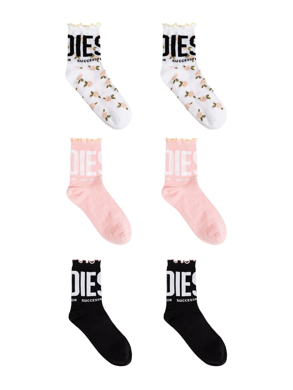 Calzini lolita multicolore 3 paia DIESEL