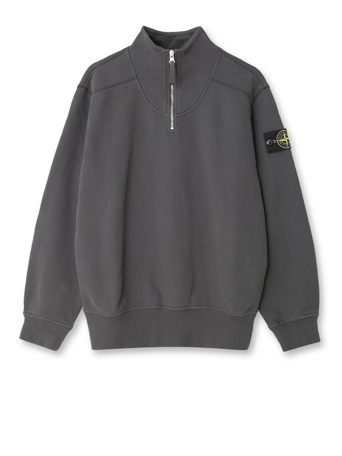 Grey long sleeve polo