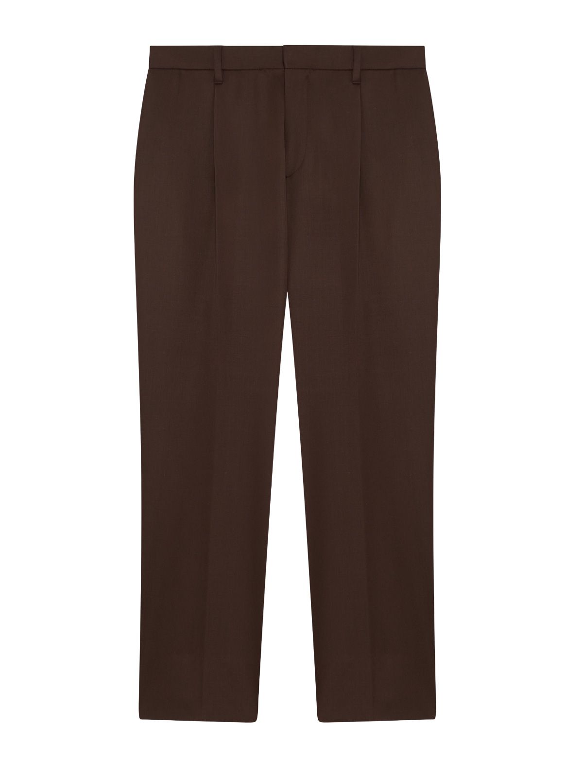 Brown drop reg pants