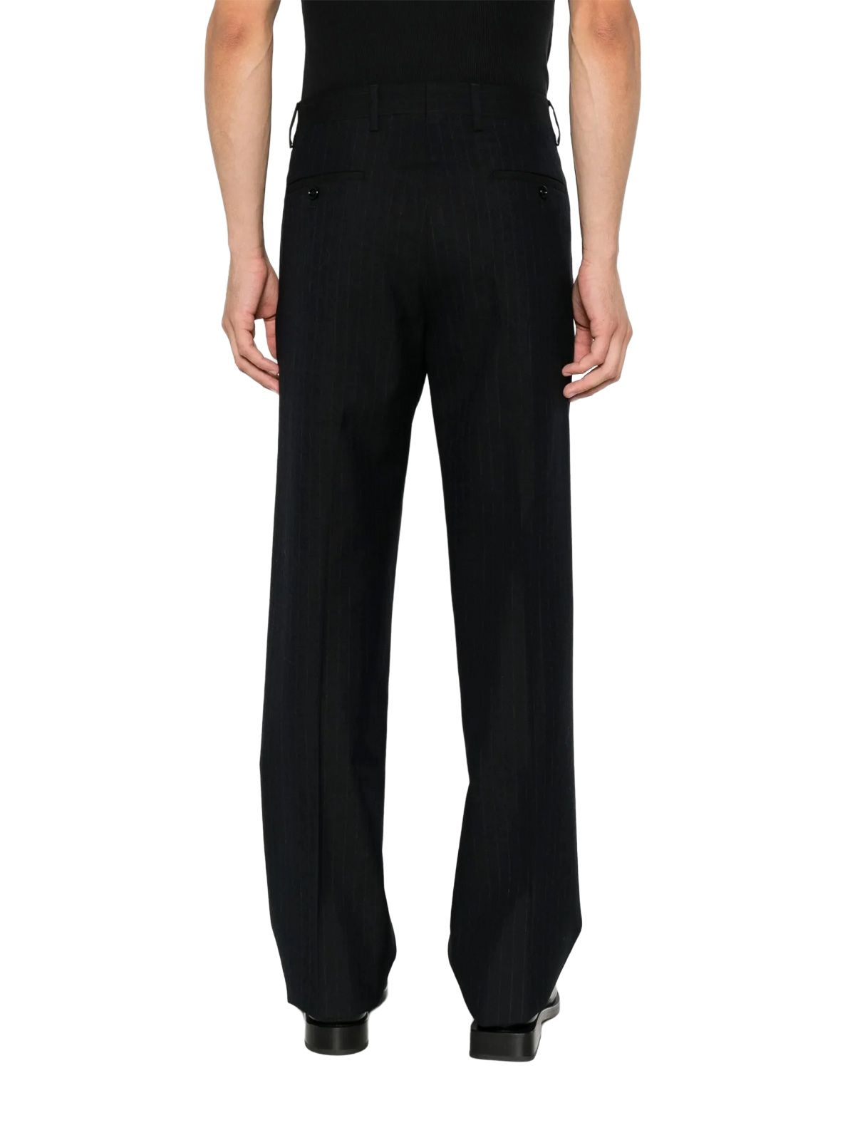 Pantaloni a righe blu LARDINI