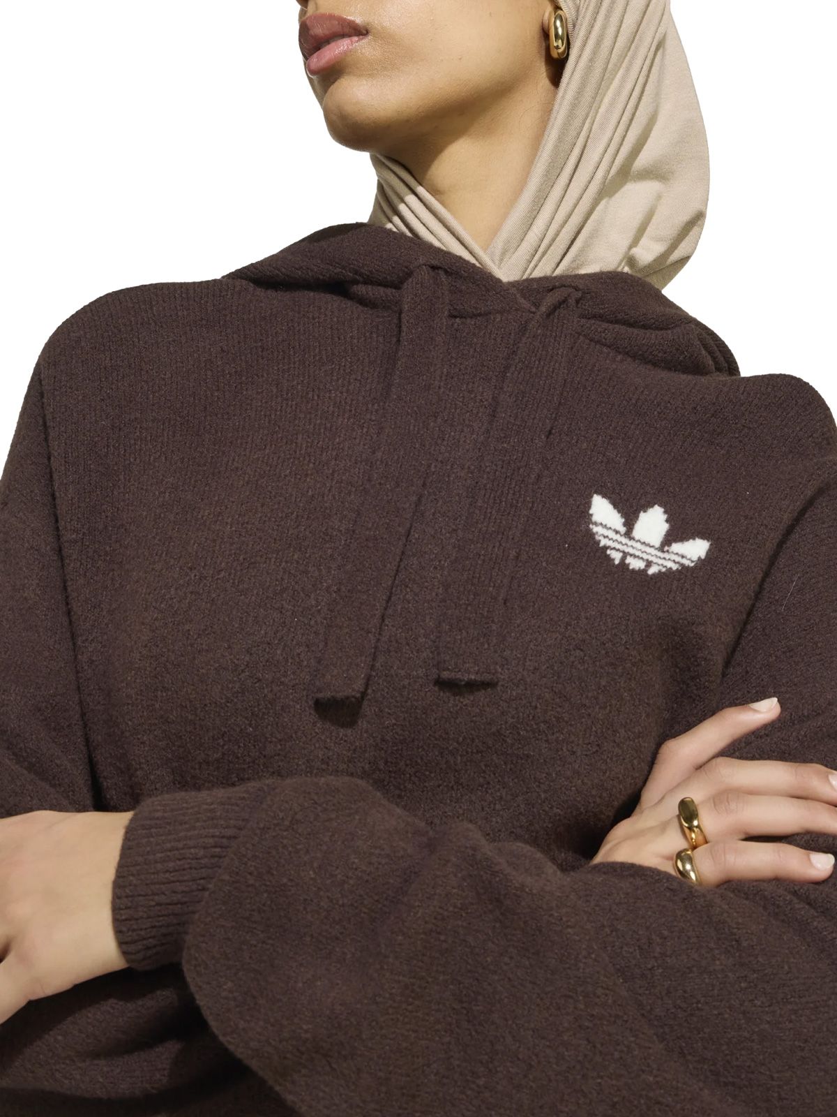 Brown essential hoodie ADIDAS ORIGINALS