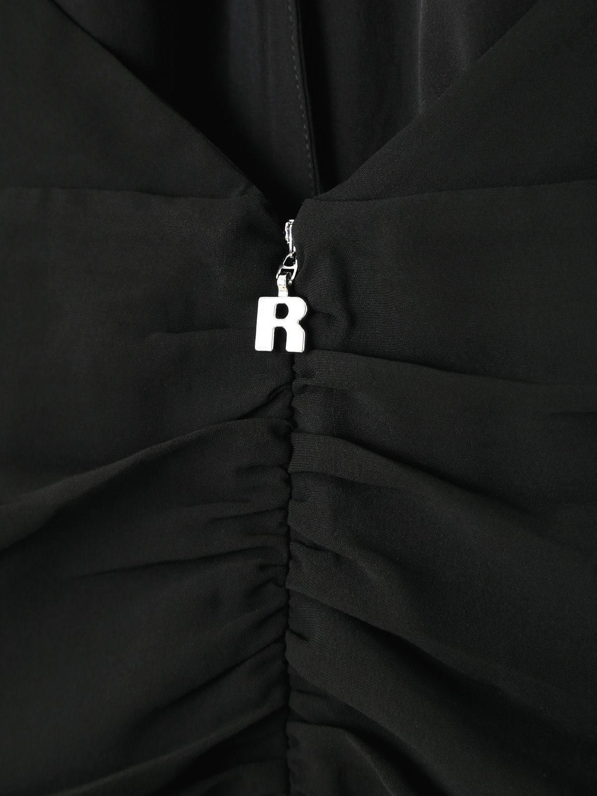Black ruched mini dress ROTATE