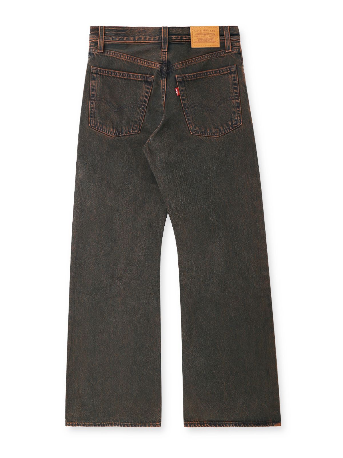 Jeans bootcut ampi a vita bassa marroni LEVI'S