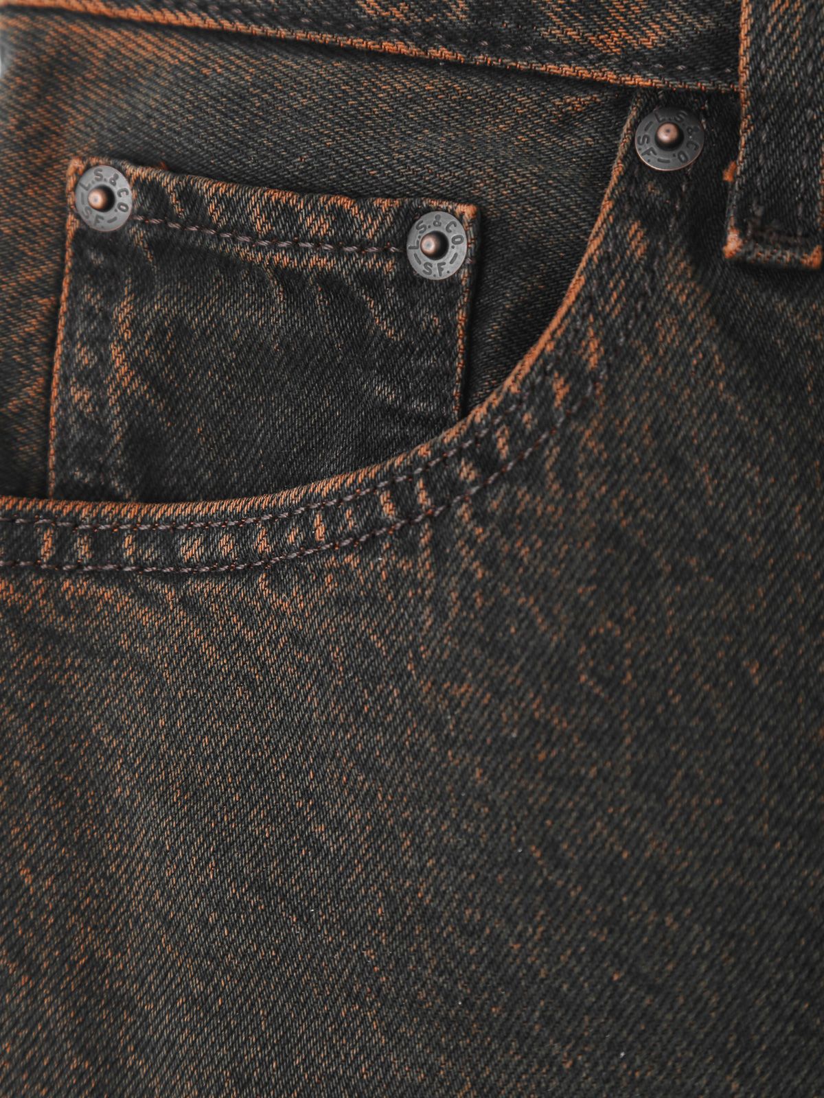 Jeans bootcut ampi a vita bassa marroni LEVI'S