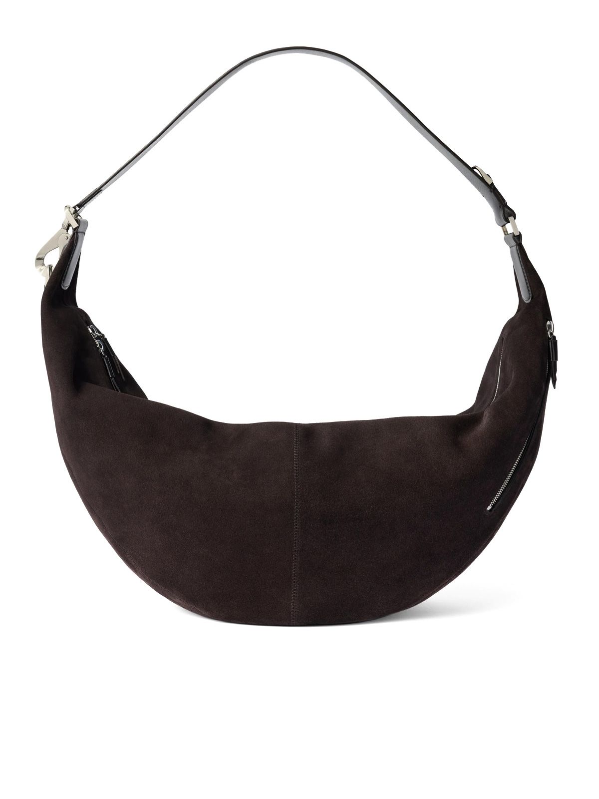 Borsa a spalla large quiver clip marrone scuro LEMAIRE