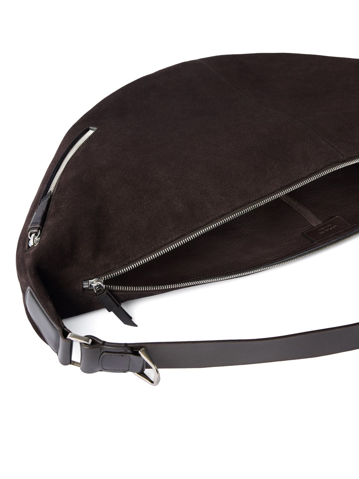 Borsa a spalla large quiver clip marrone scuro LEMAIRE