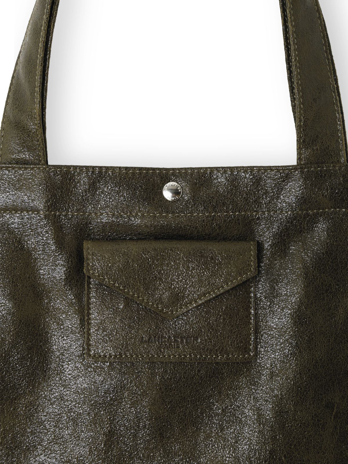 Borsa tote verde kaki LANCASTER