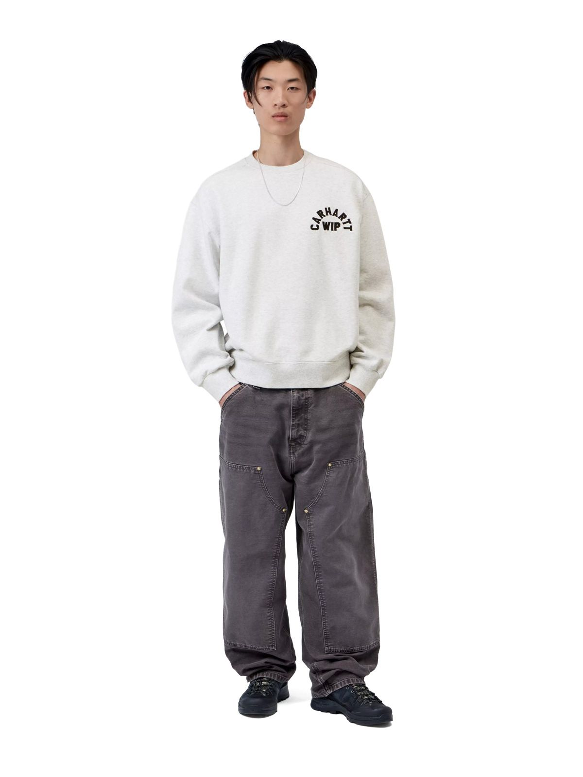 Felpa archscript grigia CARHARTT WIP