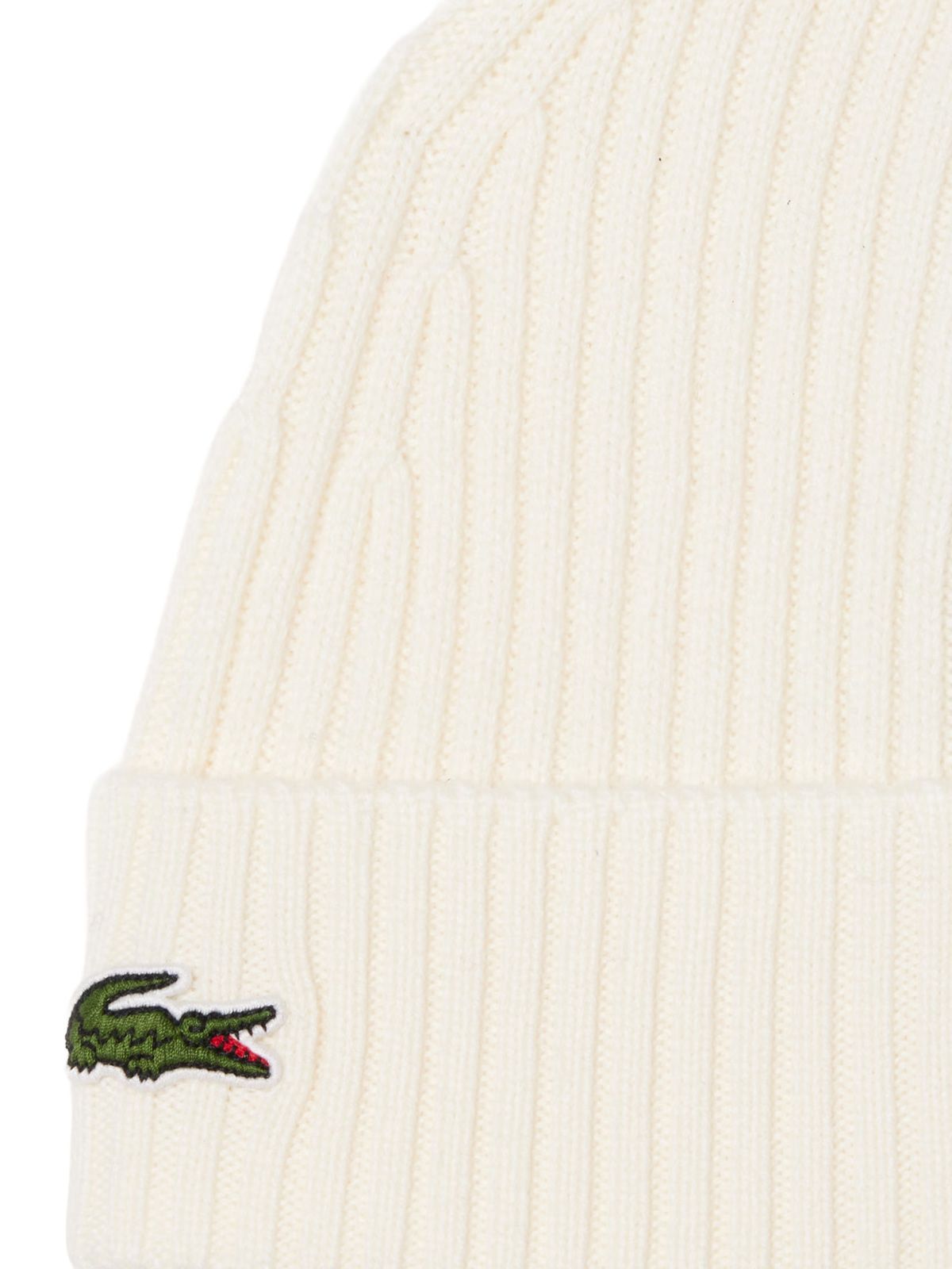 White beanie LACOSTE