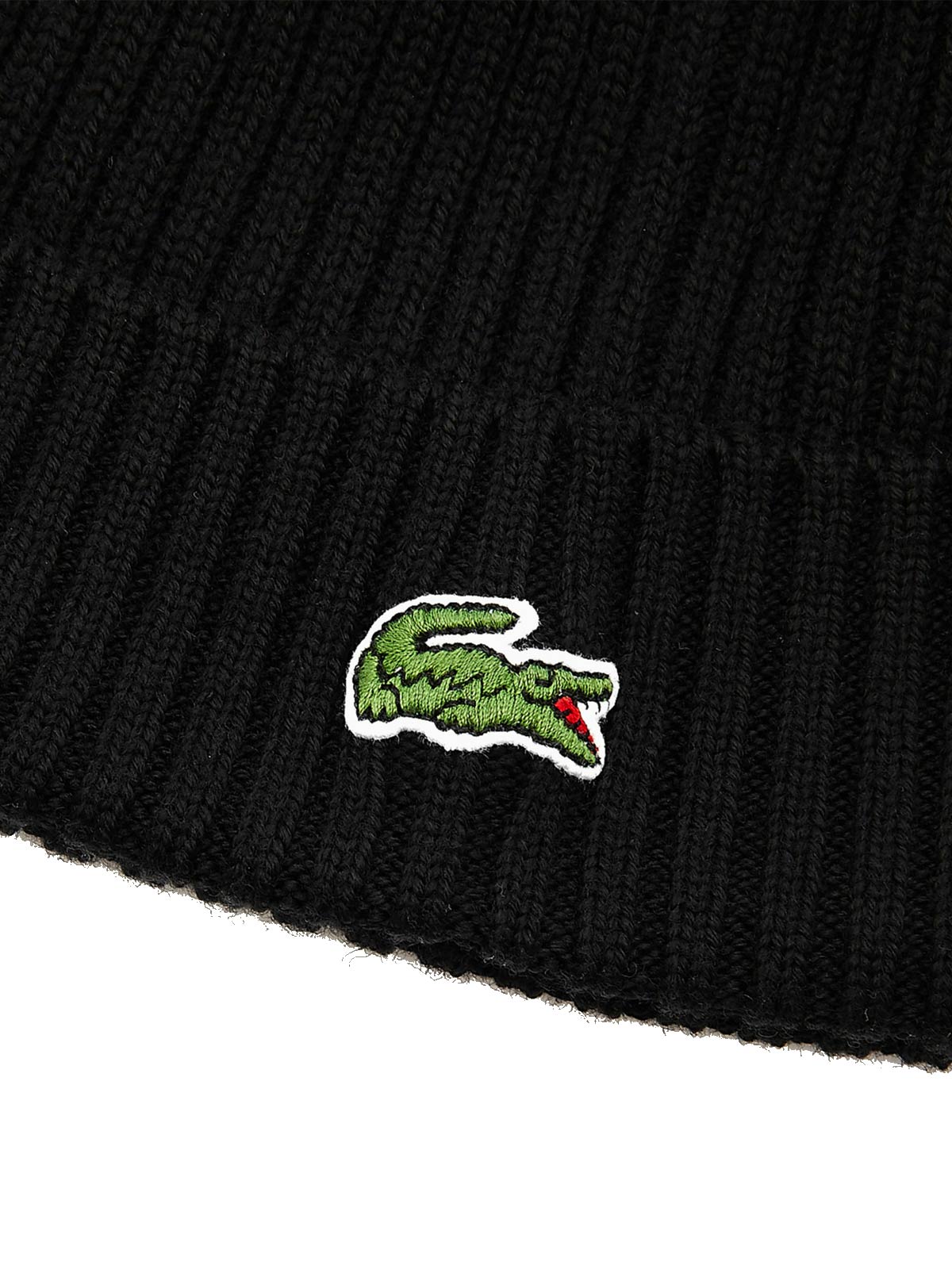 Black beanie LACOSTE
