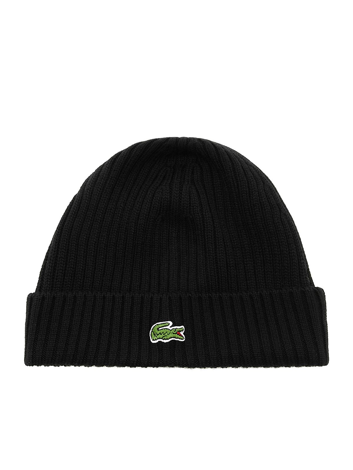 Black beanie LACOSTE