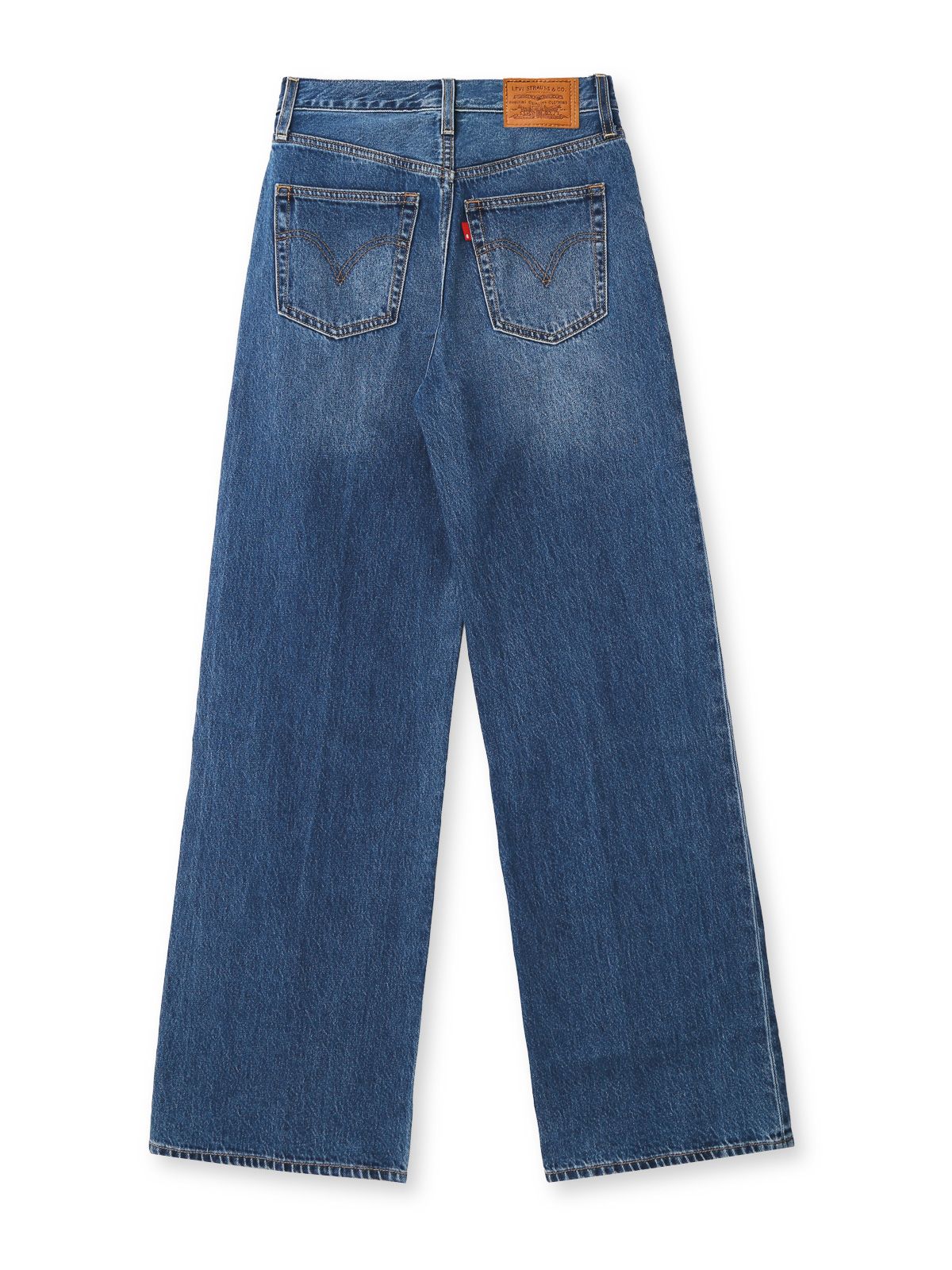 Jeans ribcage a gamba larga blu LEVI'S