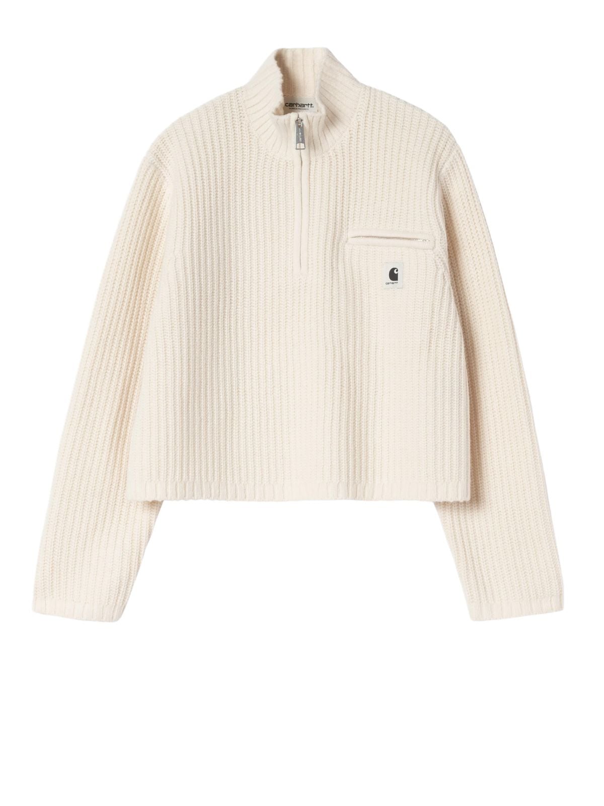 Maglione detroit beige con zip