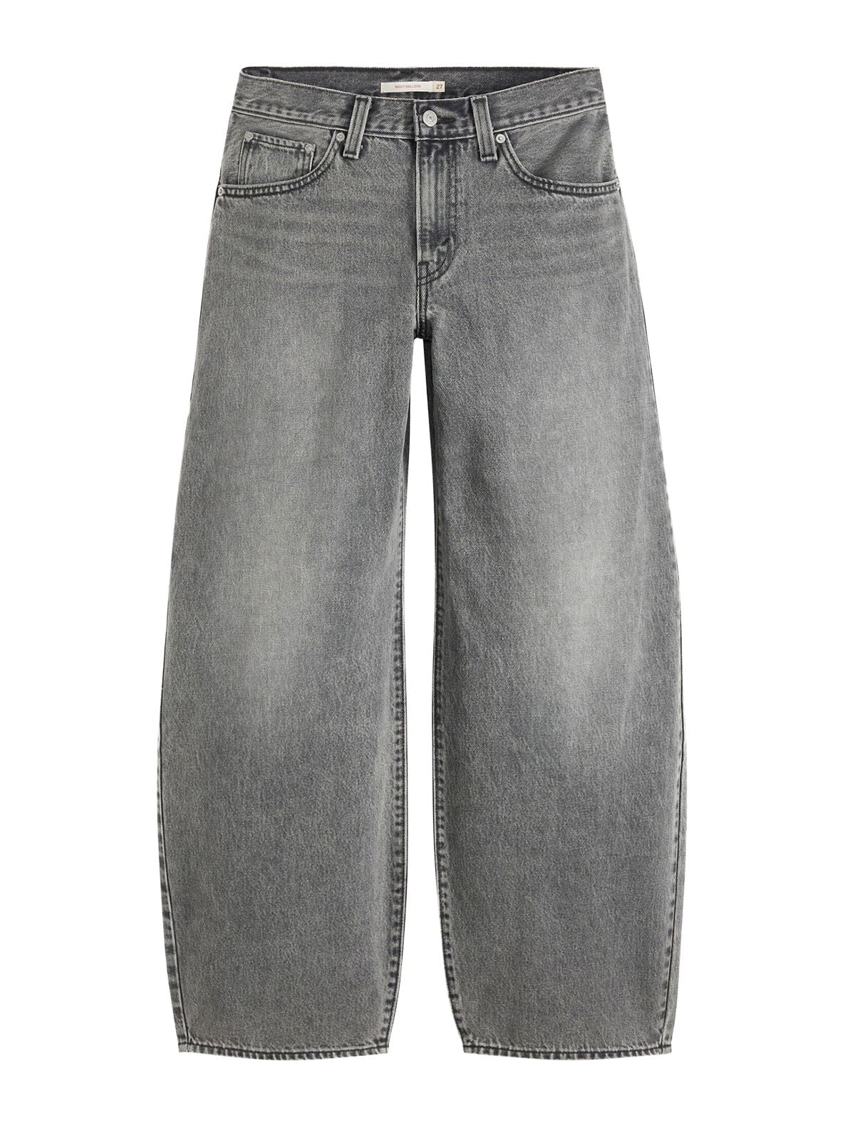 Jeans middy balloon grigio