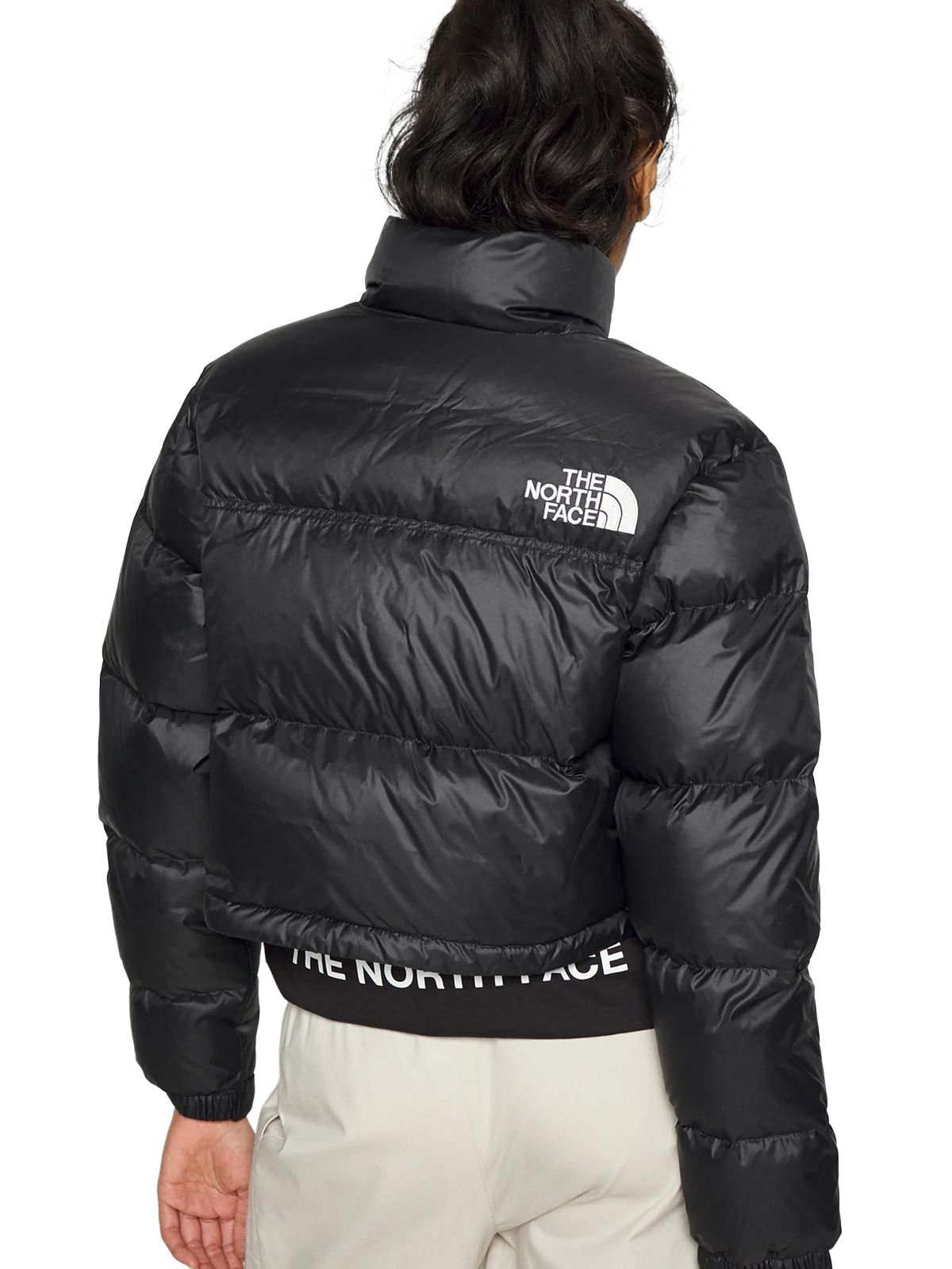Black nuptse short jacket THE NORTH FACE