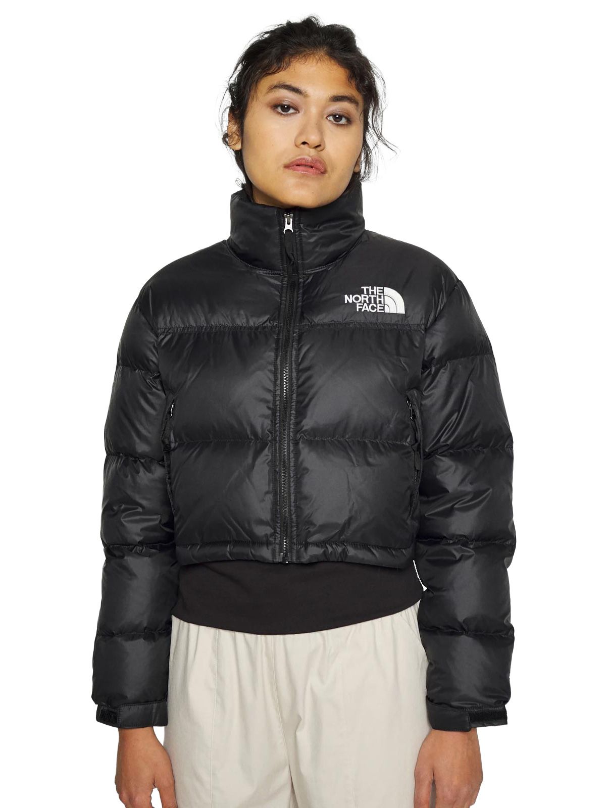 Black nuptse short jacket THE NORTH FACE