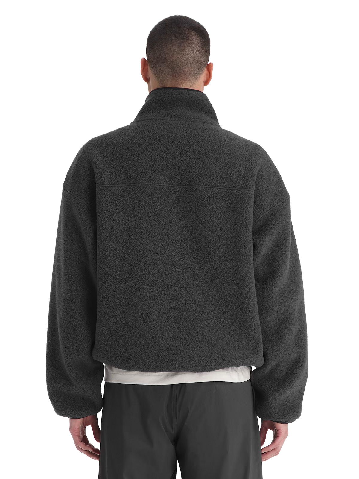 Black tnf red box zip flee bomber THE NORTH FACE