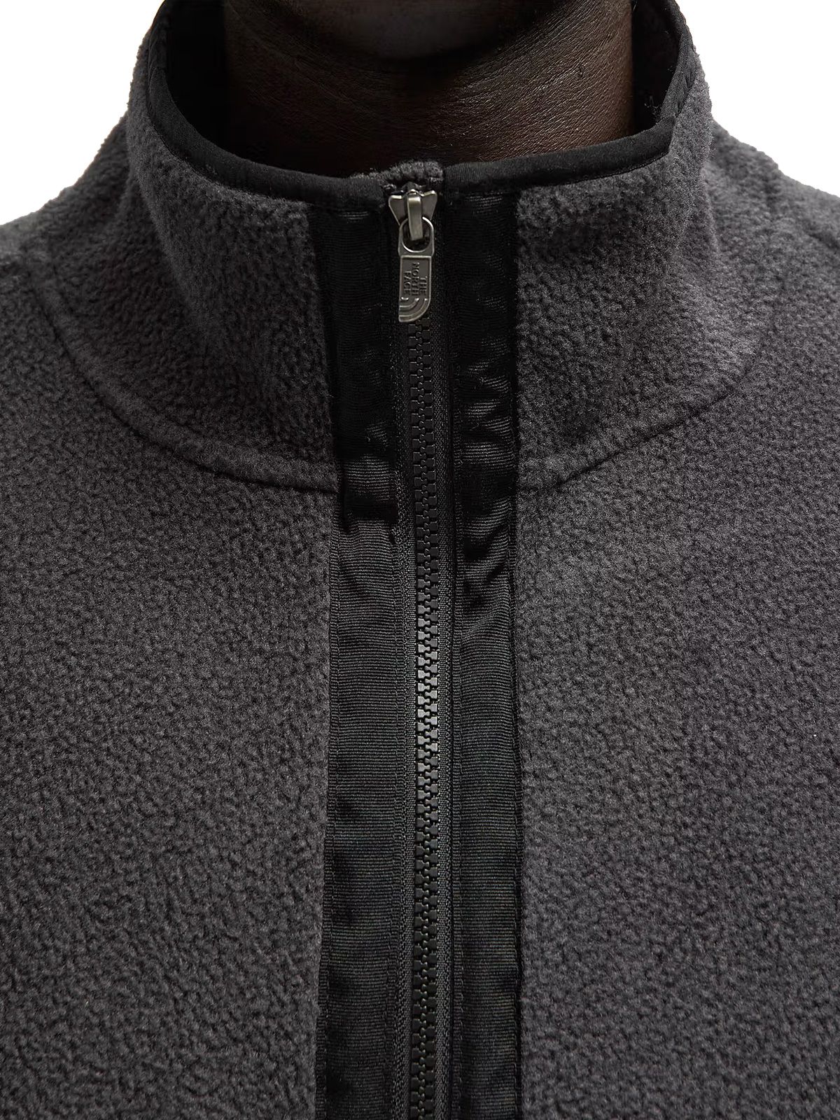 Black tnf red box zip flee bomber THE NORTH FACE
