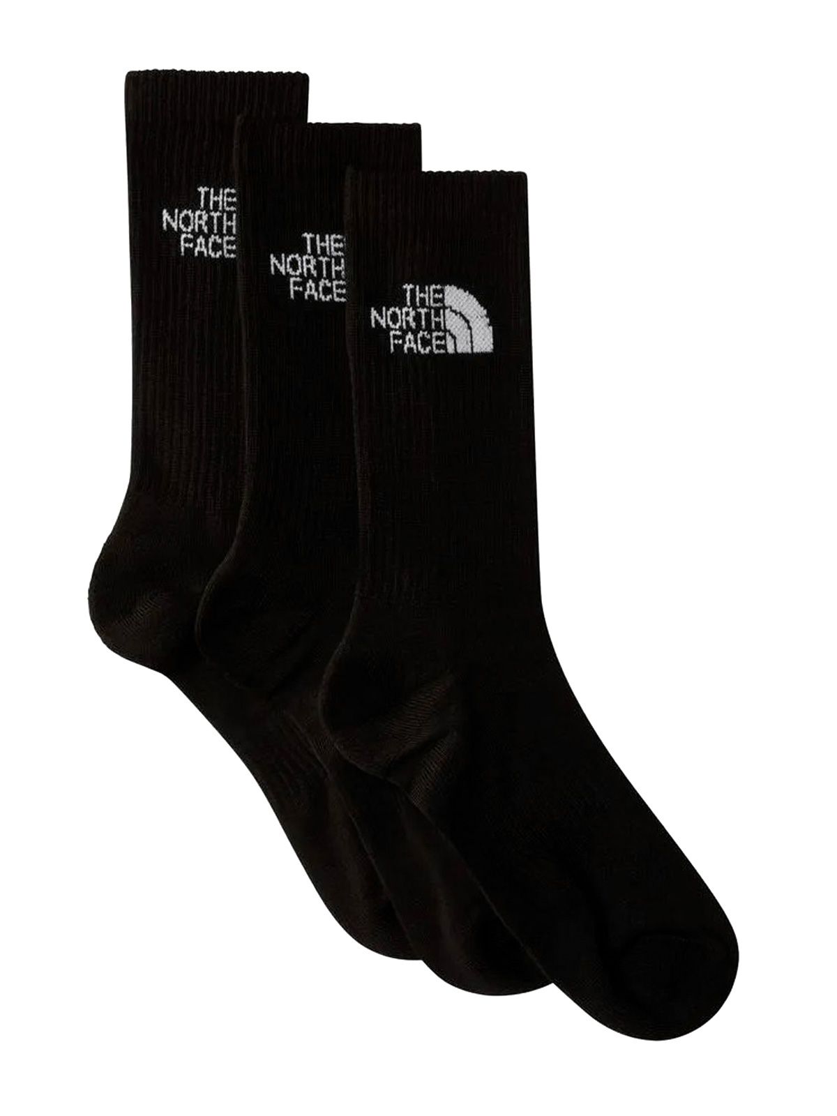 Black multi sport cush crew socks